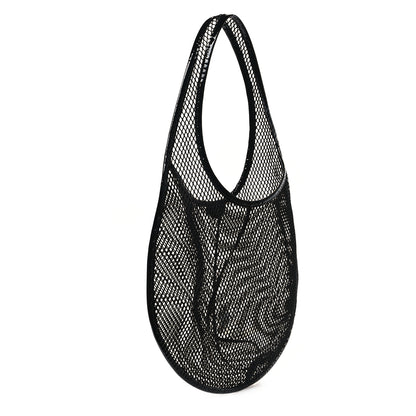 Alaia Fishnet Patent Calfskin Medium One Piece Bag Black 4 of 11