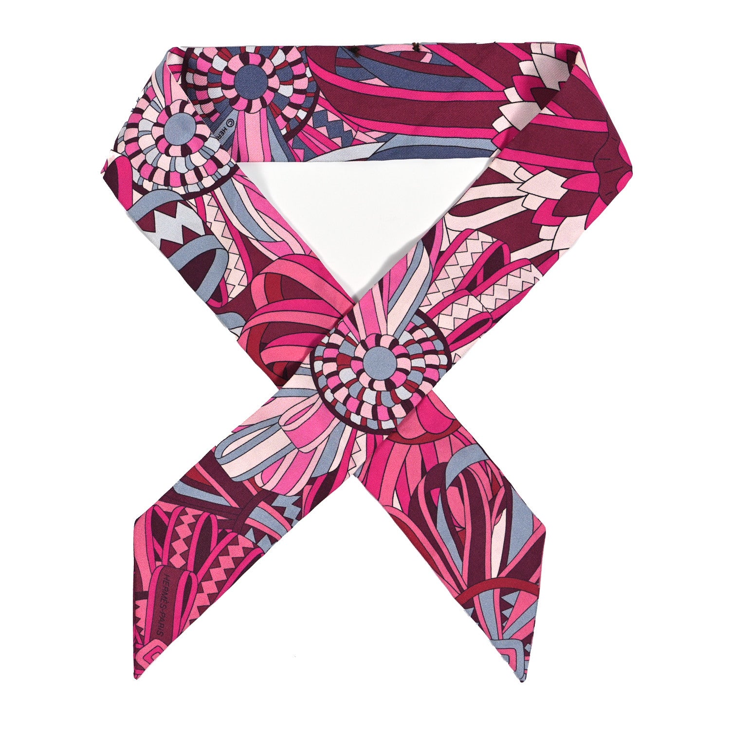 Hermes Silk Les Flots Du Cheval Twilly 1 of 3