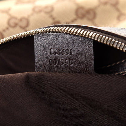 Gucci Monogram Web Studded Pelham Shoulder Bag Dark Brown 6 of 9