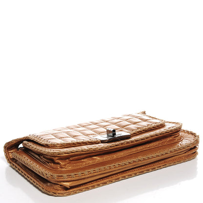 Chanel Calfskin Square Quilted Mademoiselle Crochet Flap Beige Fonce 4 of 9