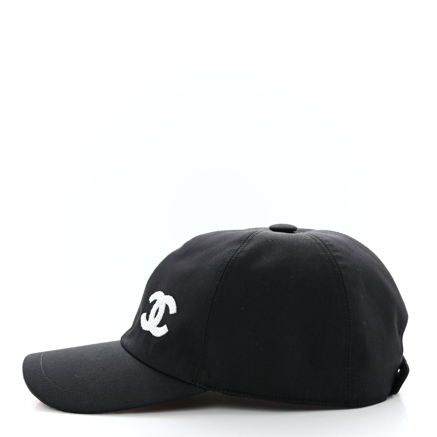 Chanel Cotton Sequin CC Cap Hat Black 4 of 10