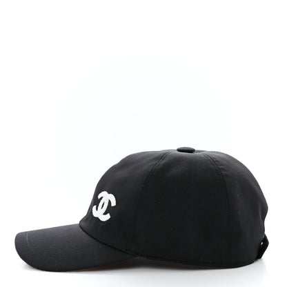 Chanel Cotton Sequin CC Cap Hat Black 4 of 10