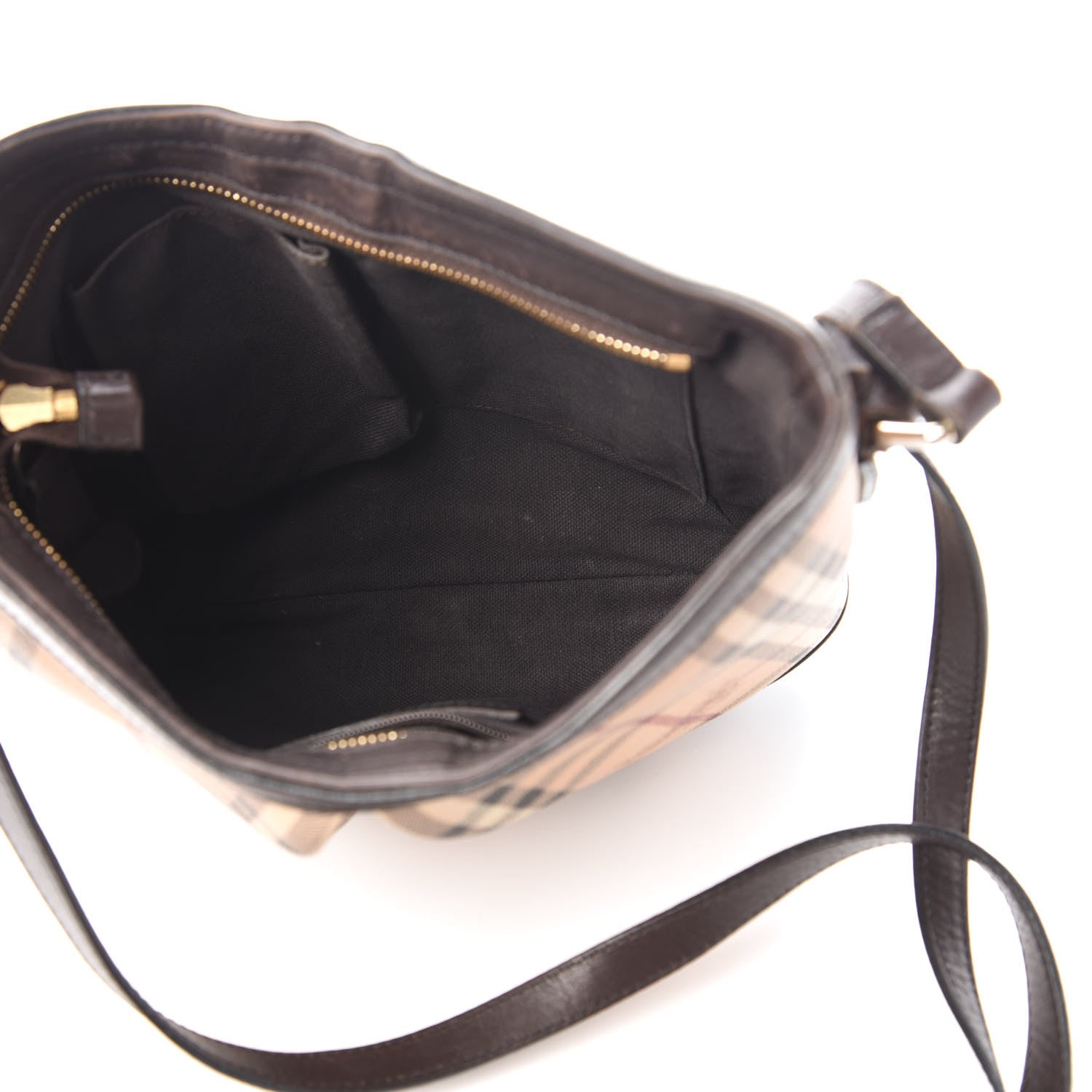 Burberry Haymarket Check Hartham Shoulder Bag Chocolate 5 of 12