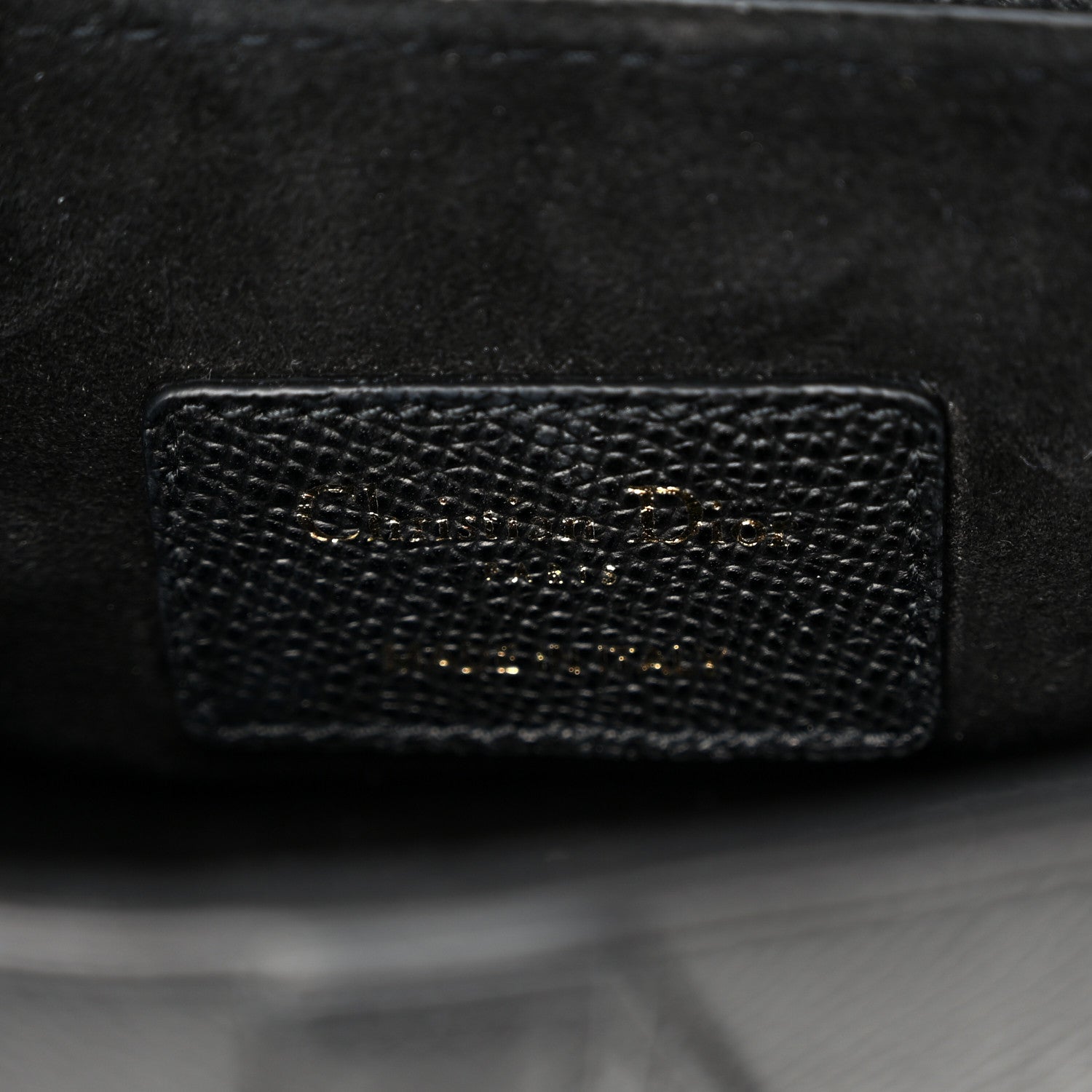Christian Dior Grained Calfskin Mini Saddle Bag Black 6 of 12