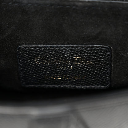 Christian Dior Grained Calfskin Mini Saddle Bag Black 6 of 12