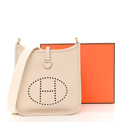 Hermes Taurillon Clemence Evelyne TPM Craie 11 of 11