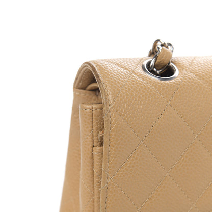 Chanel Caviar Quilted Small Double Flap Beige 15 of 16