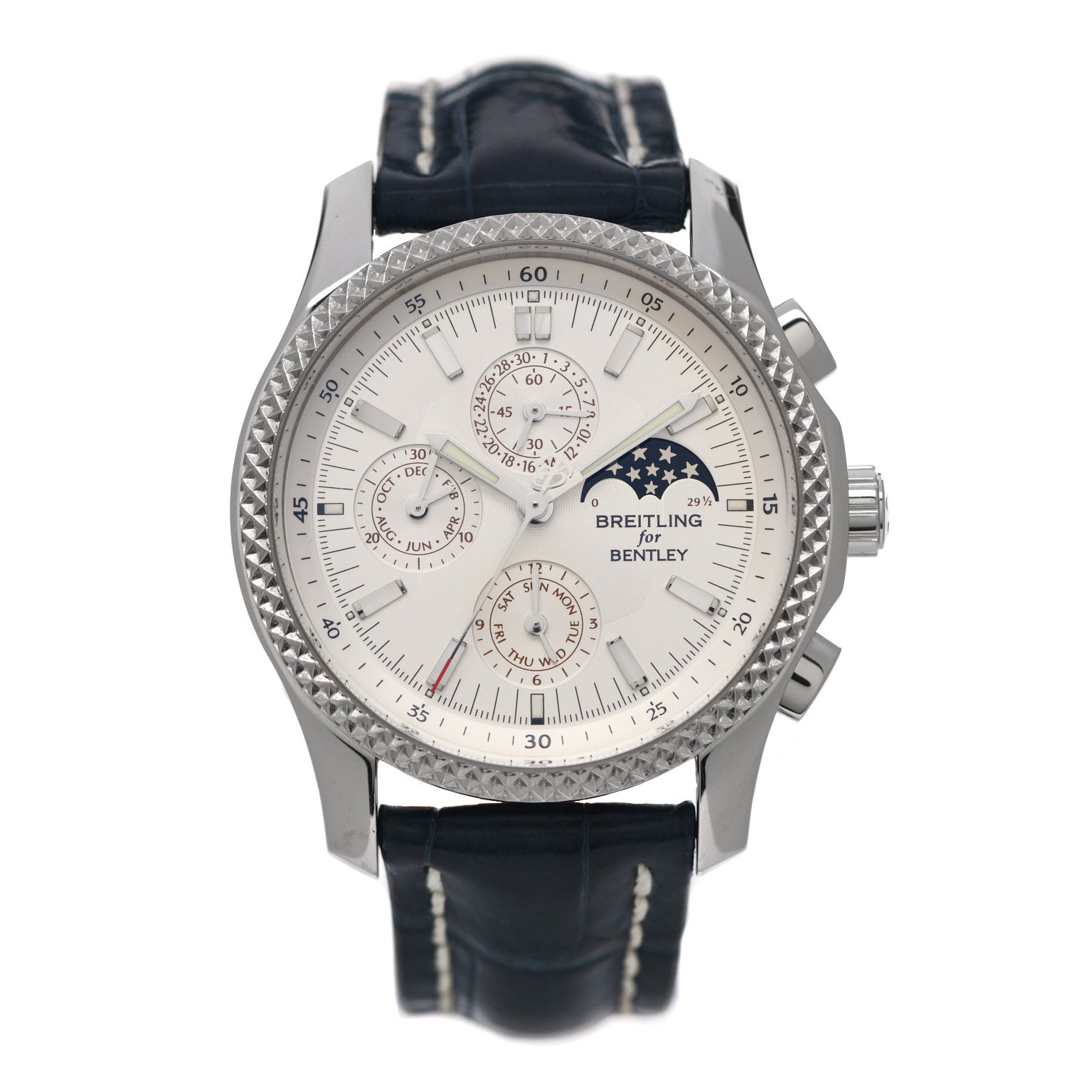 Breitling Stainless Steel Platinum Alligator 42mm Bentley Mark VI Automatic Watch P19362 2 of 12