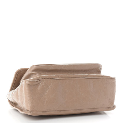 Saint Laurent Crinkled Calfskin Matelasse Monogram Medium Niki Chain Satchel Light Natural 4 of 8