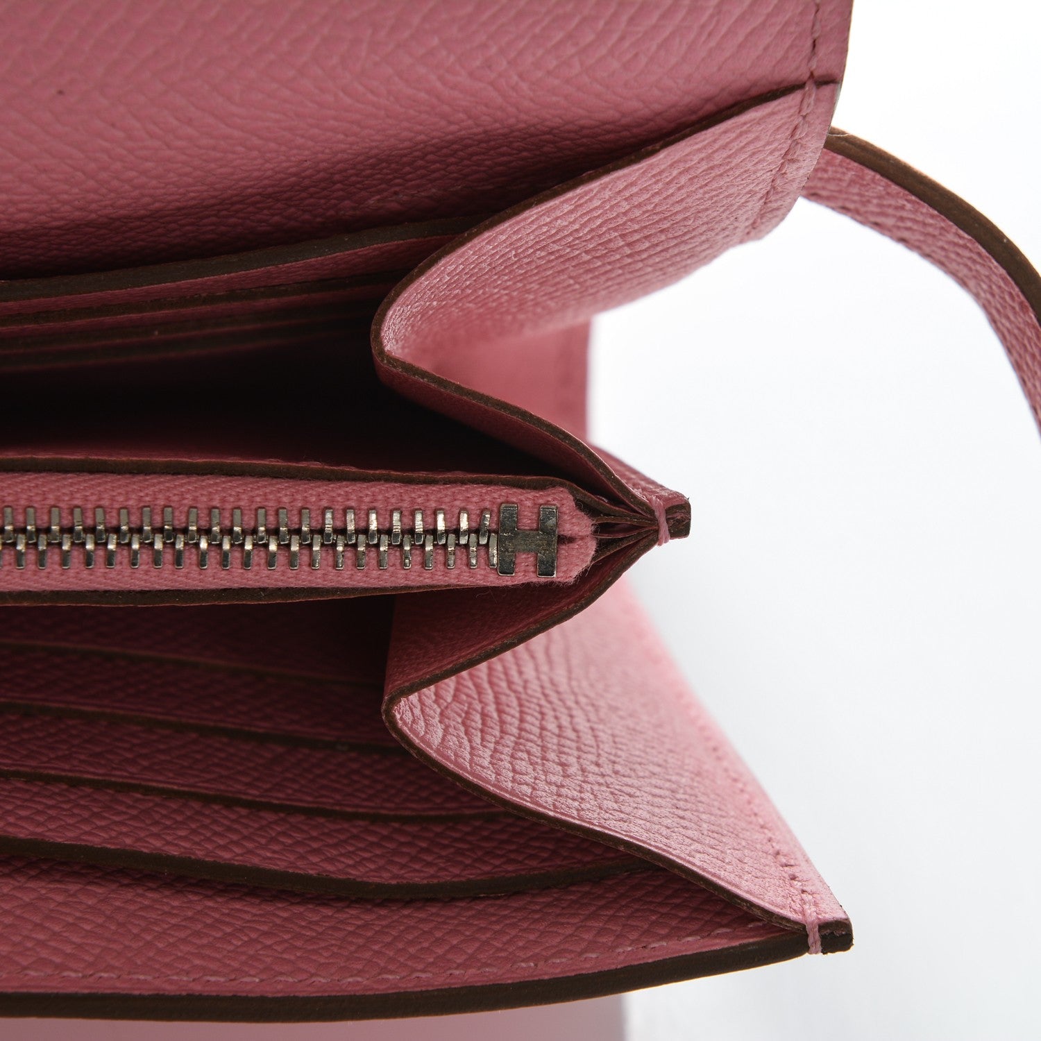 Hermes Epsom Kelly Longue Wallet Rose Confetti 13 of 18