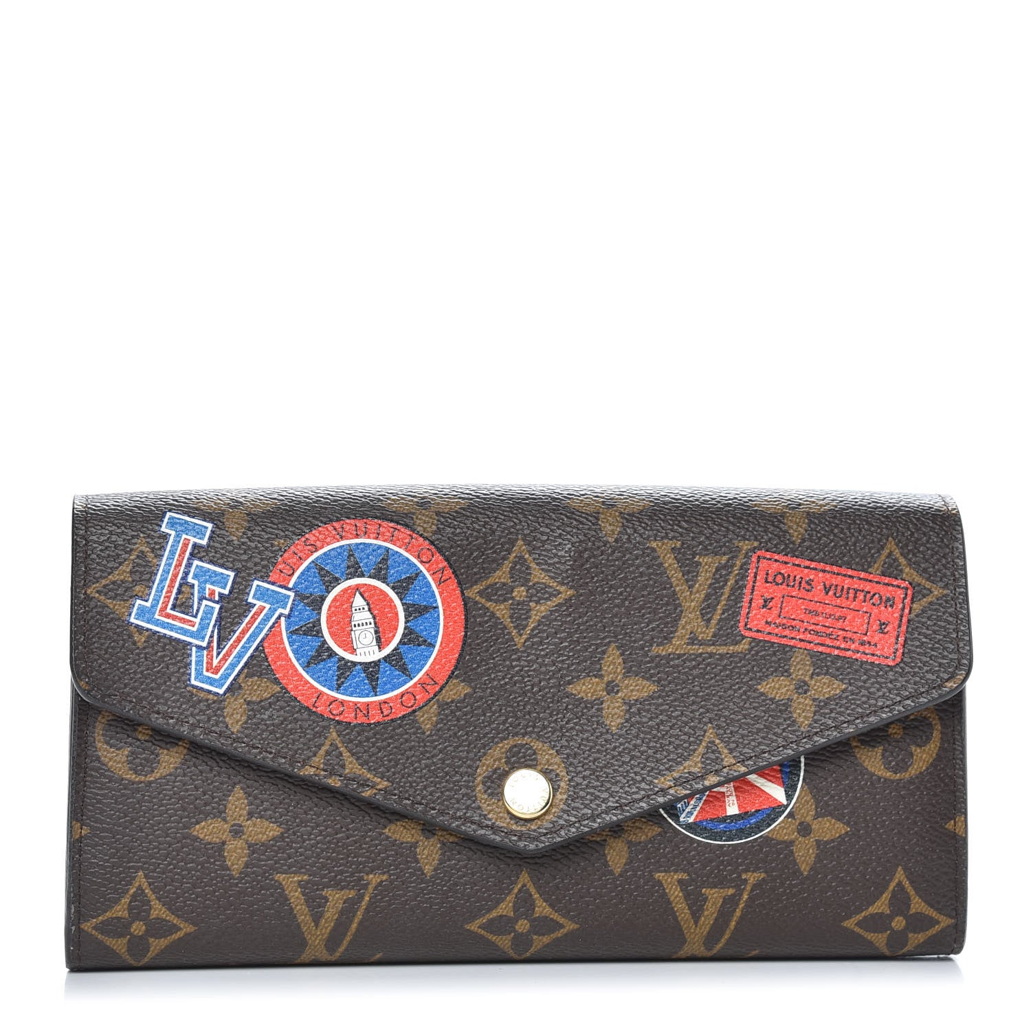 Louis Vuitton Monogram World Tour Sarah Wallet 1 of 8
