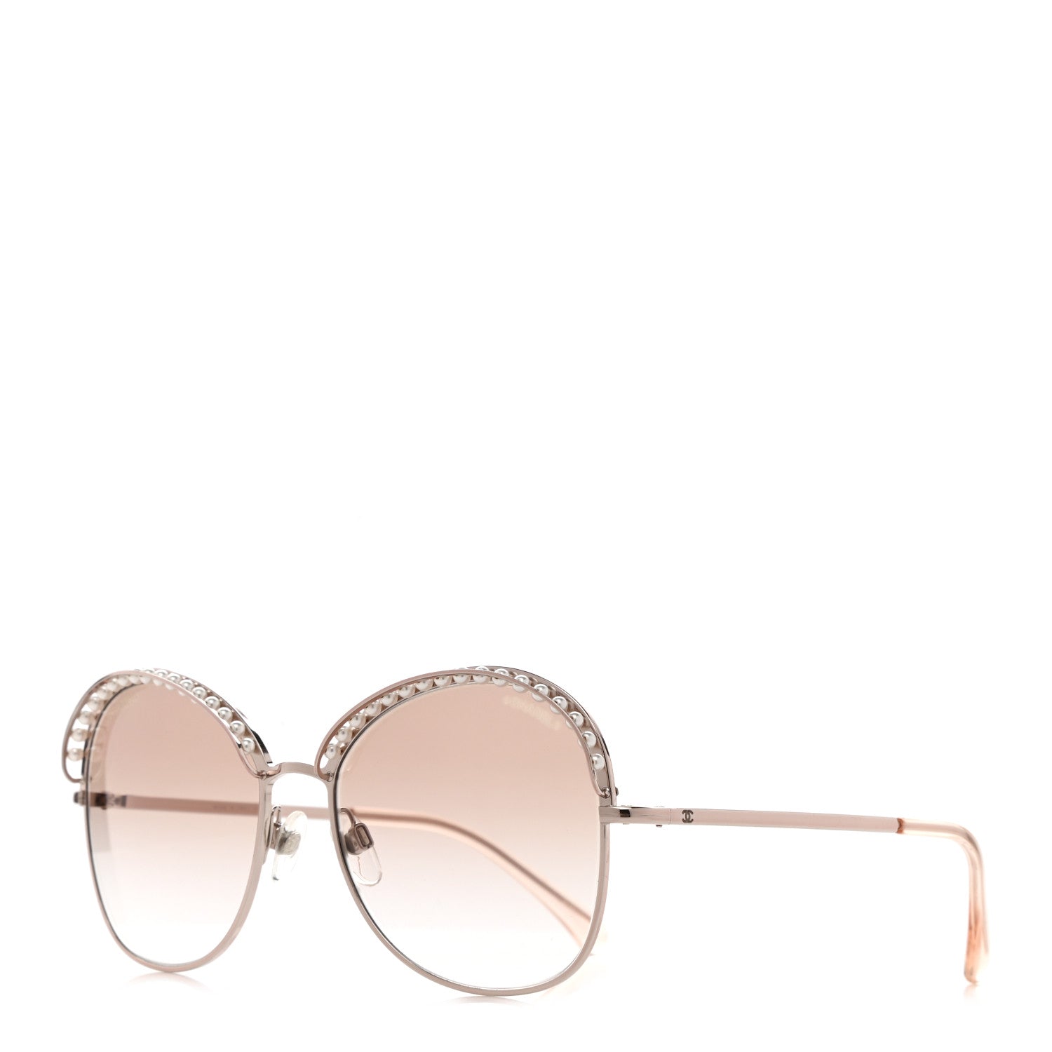 Chanel Pearl Sunglasses 4246-H Pink Gold 1 of 8
