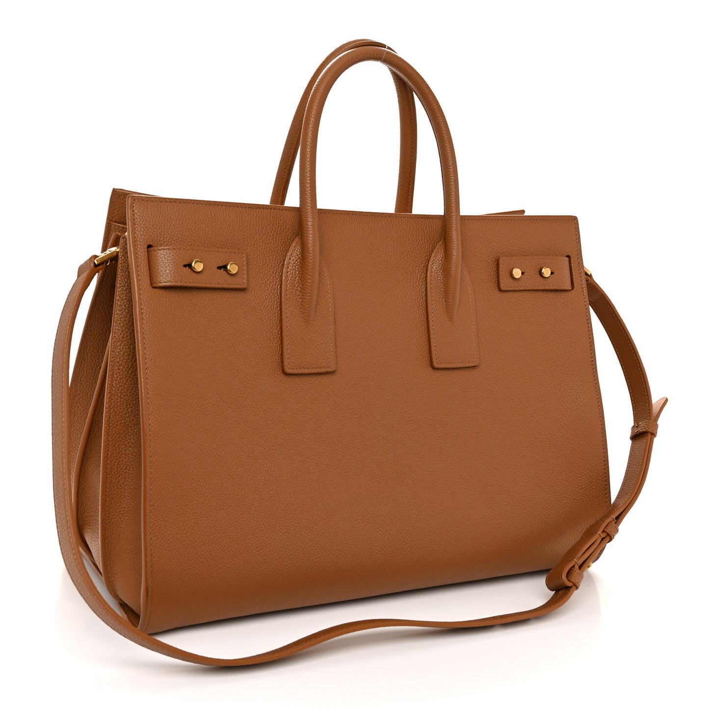 Grained Calfskin Large Supple Sac De Jour Cinnamon