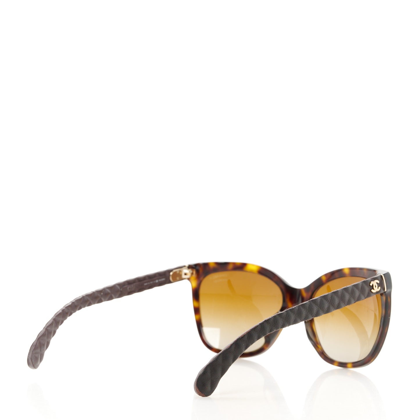 Acetate Quilted Polarized Butterfly CC Sunglasses 5288-Q Tortoise