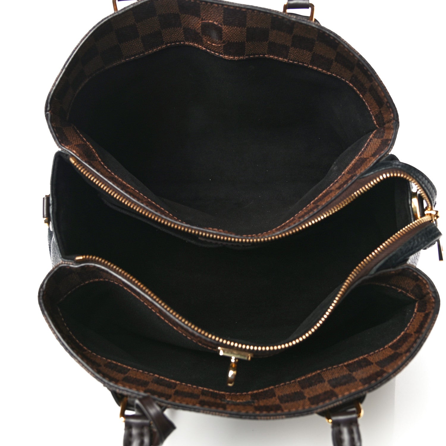 Louis Vuitton Cuir Taurillon Damier Ebene Normandy Black 5 of 10