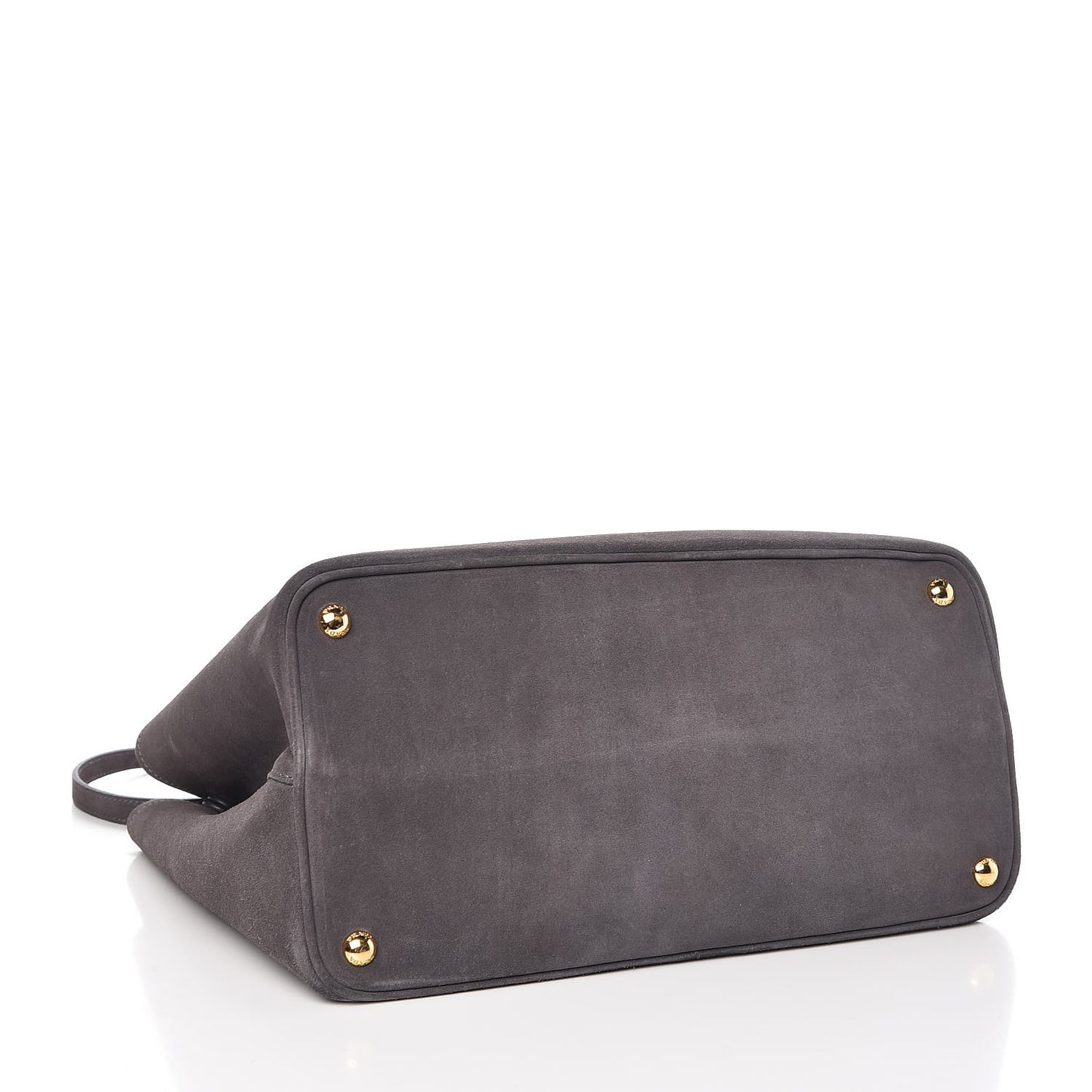 Scamosciato Suede Medium Double Bag Tote Grigio