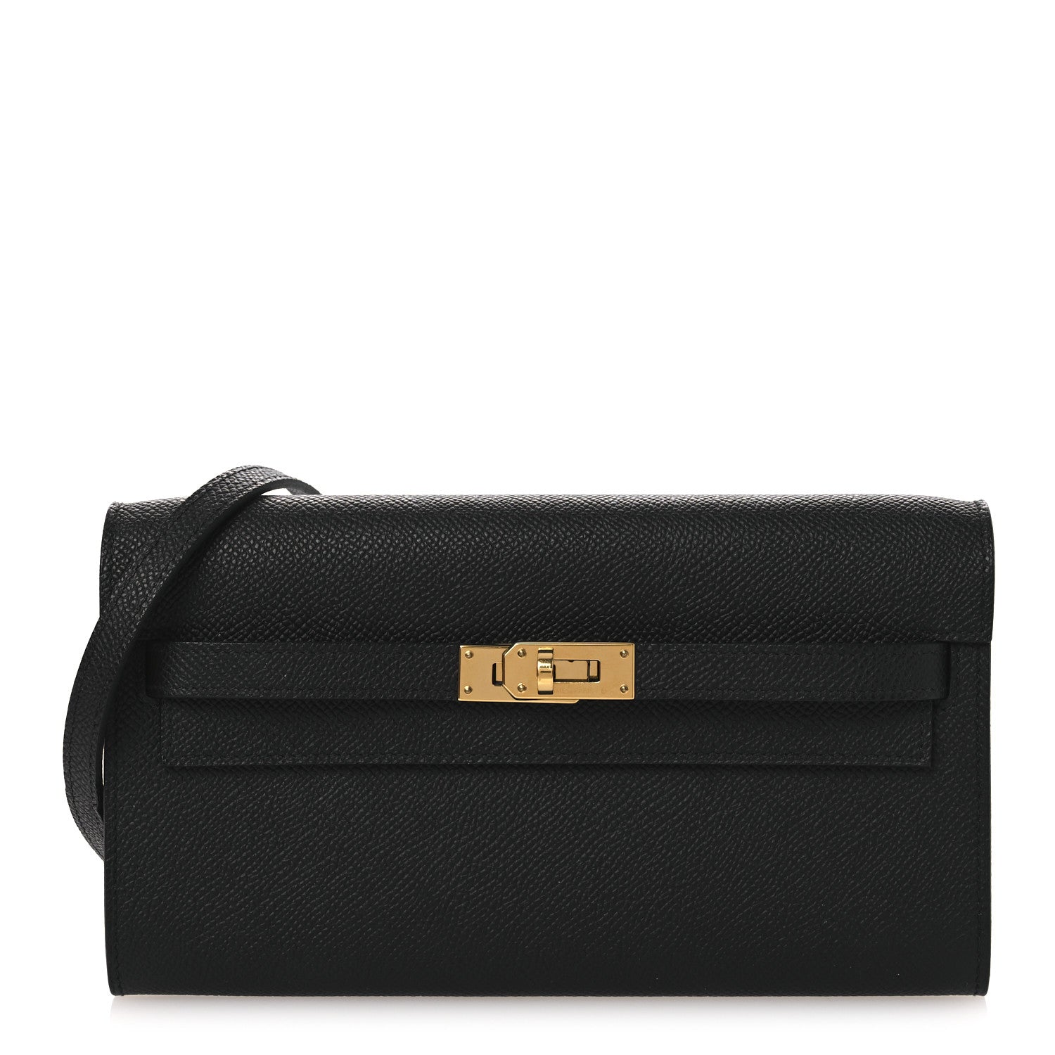 Hermes Epsom Kelly Wallet To Go Black 1 of 13