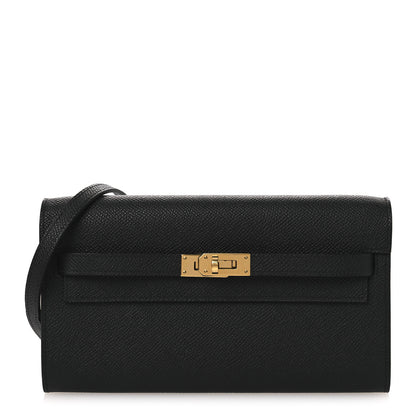 Hermes Epsom Kelly Wallet To Go Black 1 of 13
