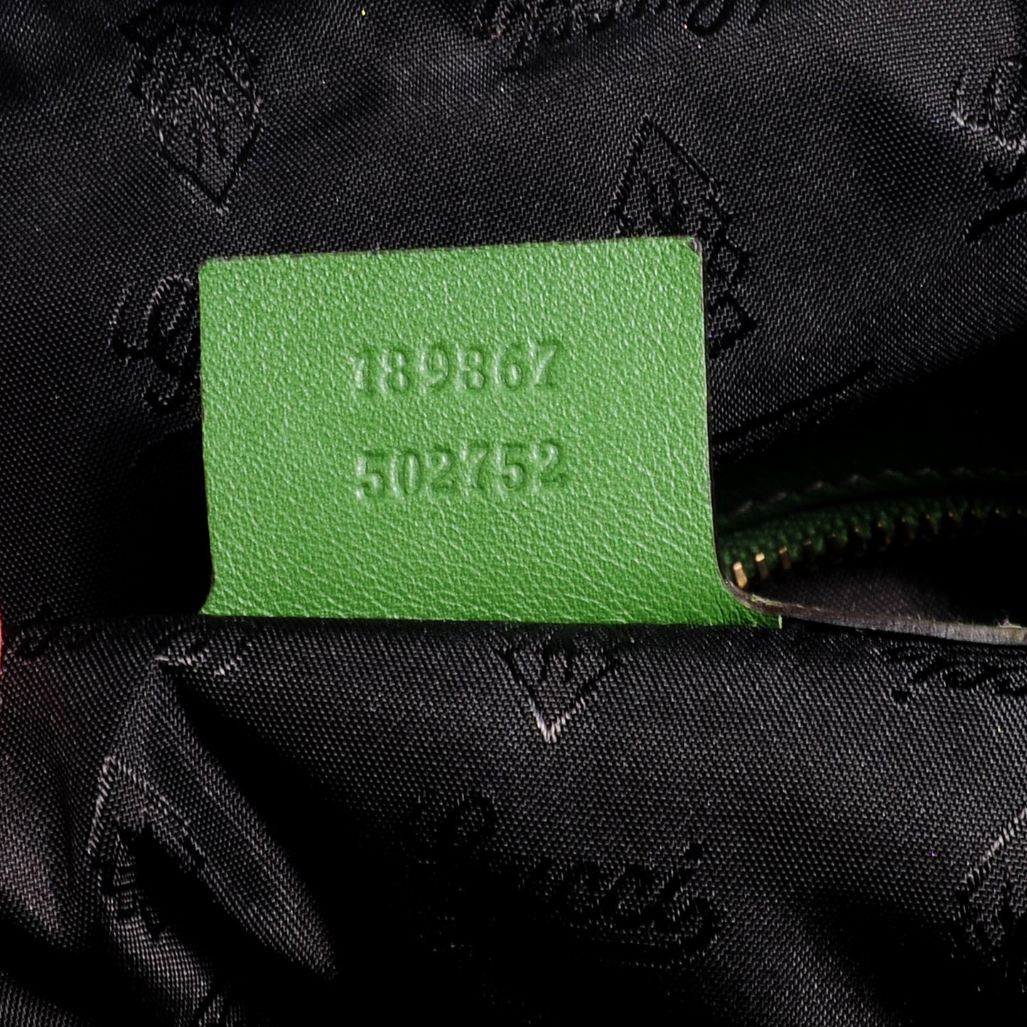 Python Pop Bamboo Top Handle Bag Green