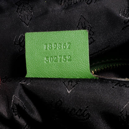 Gucci Python Pop Bamboo Top Handle Bag Green 7 of 8