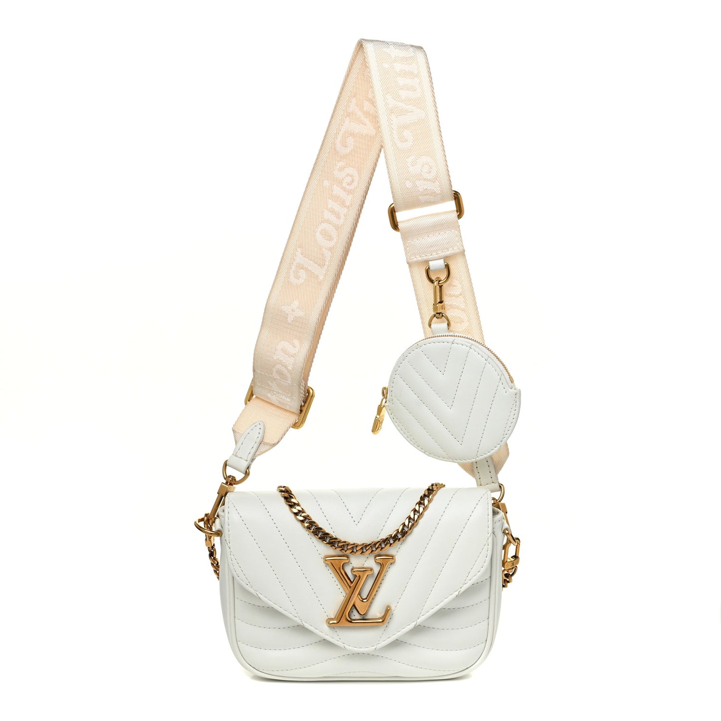 Calfskin New Wave Multi Pochette Snow