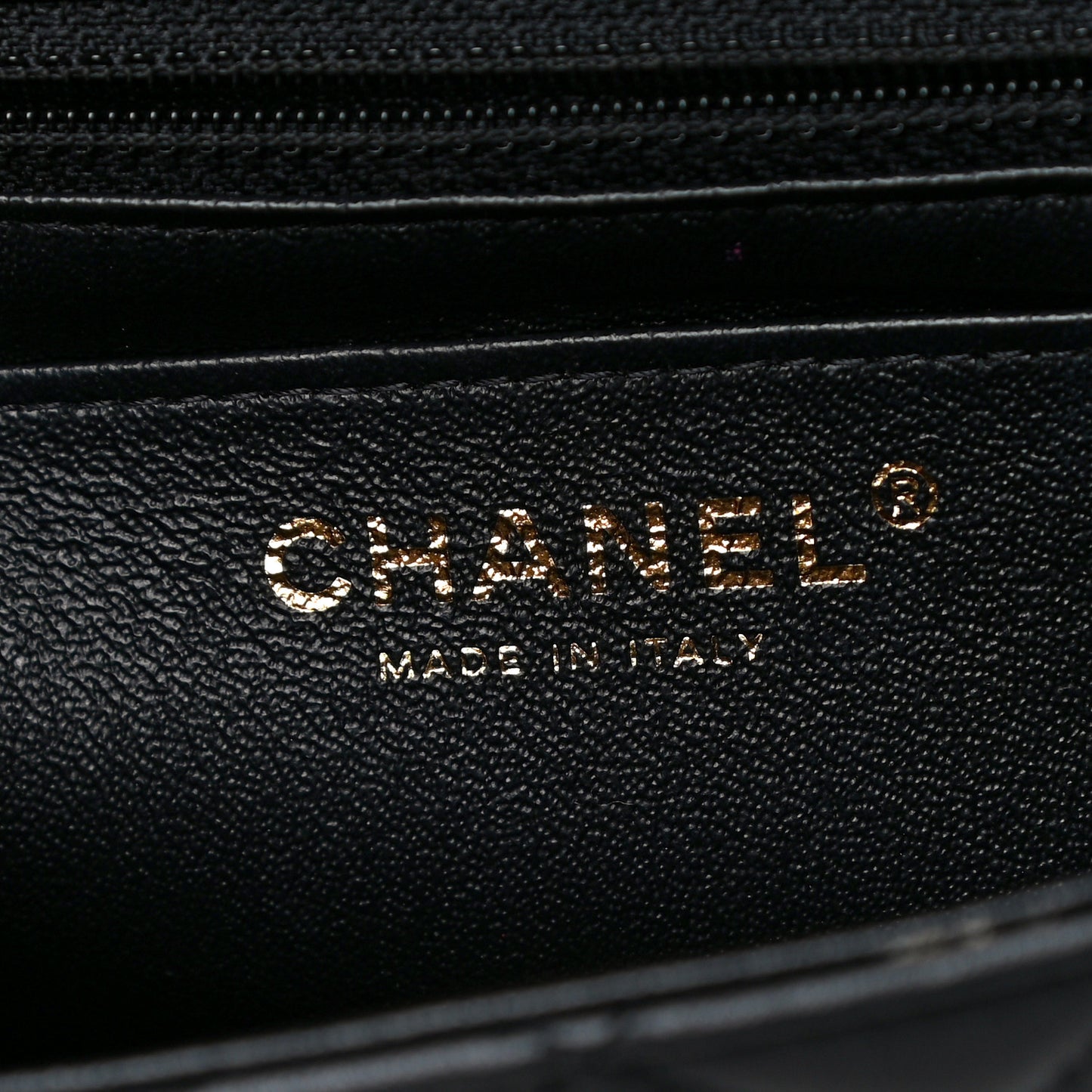 Lambskin Quilted Mini Rectangular Flap Black
