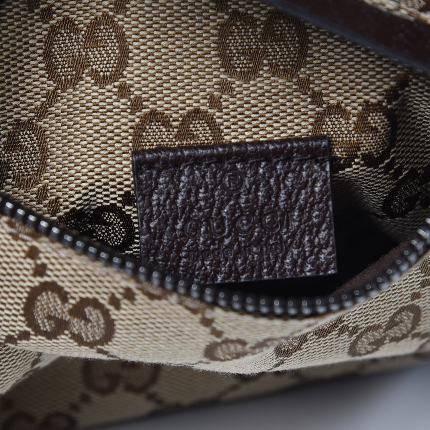 Gucci Monogram Web Belt Bag Dark Brown 6 of 9