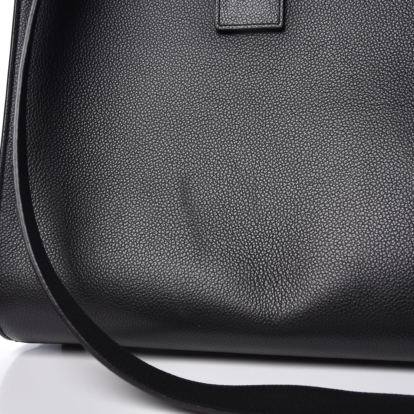 Grained Calfskin Large Sac De Jour Carryall Black
