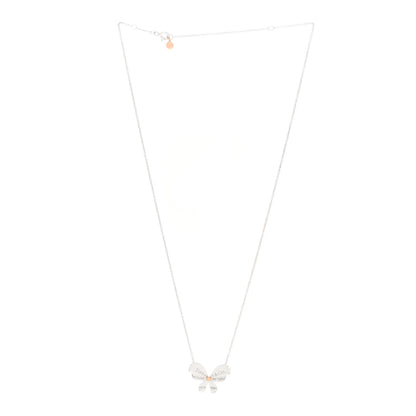 Tiffany Sterling Silver 18K Rose Gold Return to Tiffany Love Bugs Butterfly Pendant Necklace 3 of 6