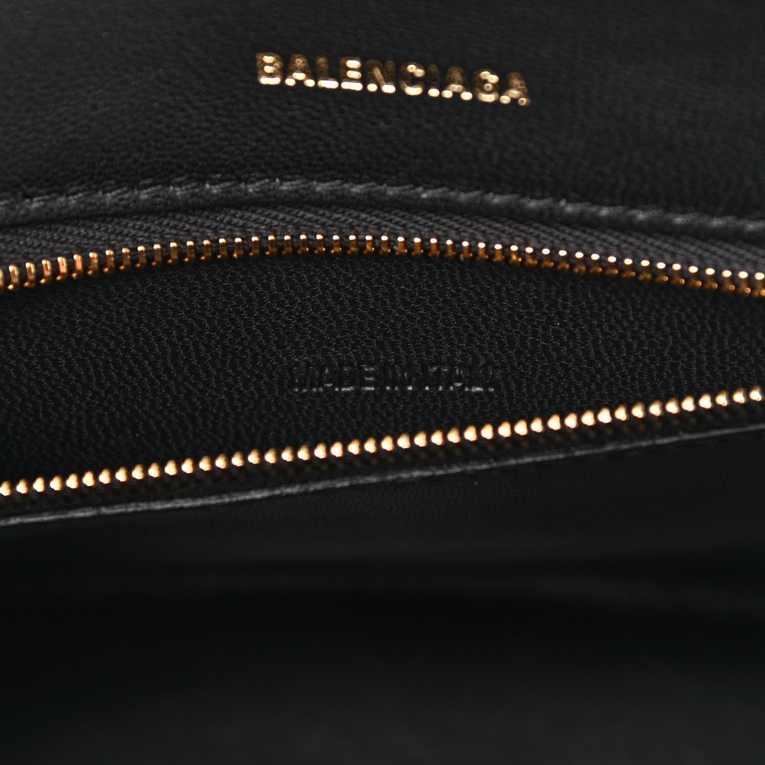 Balenciaga Shiny Calfskin Crocodile Embossed Small Hourglass Top Handle Bag Black 7 of 10
