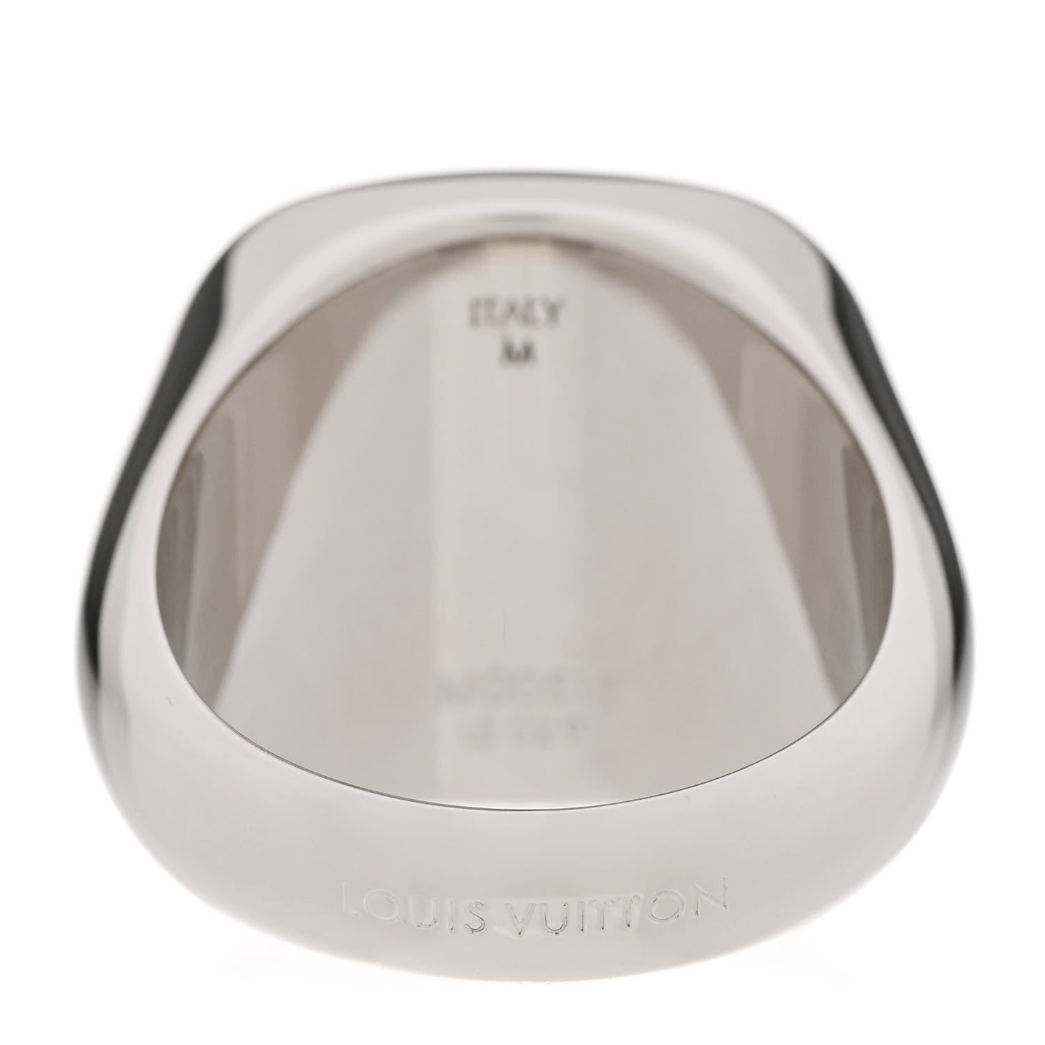 Louis Vuitton Monogram Lock Signet Ring M Silver 3 of 7