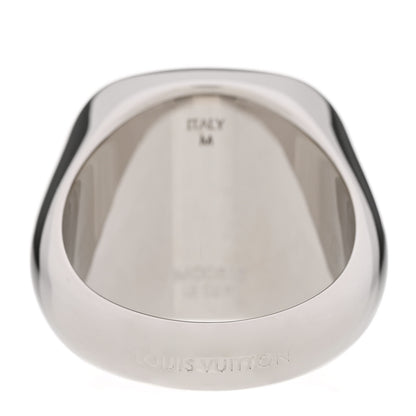 Louis Vuitton Monogram Lock Signet Ring M Silver 3 of 7