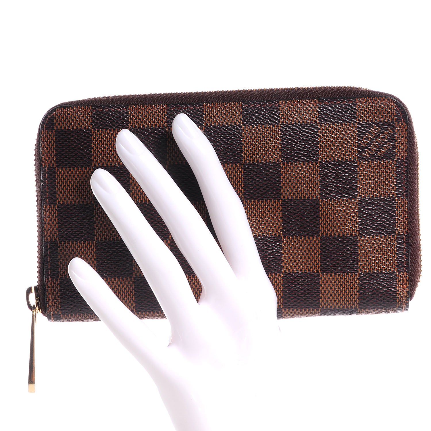 Louis Vuitton Damier Ebene Zippy Compact Wallet 2 of 7