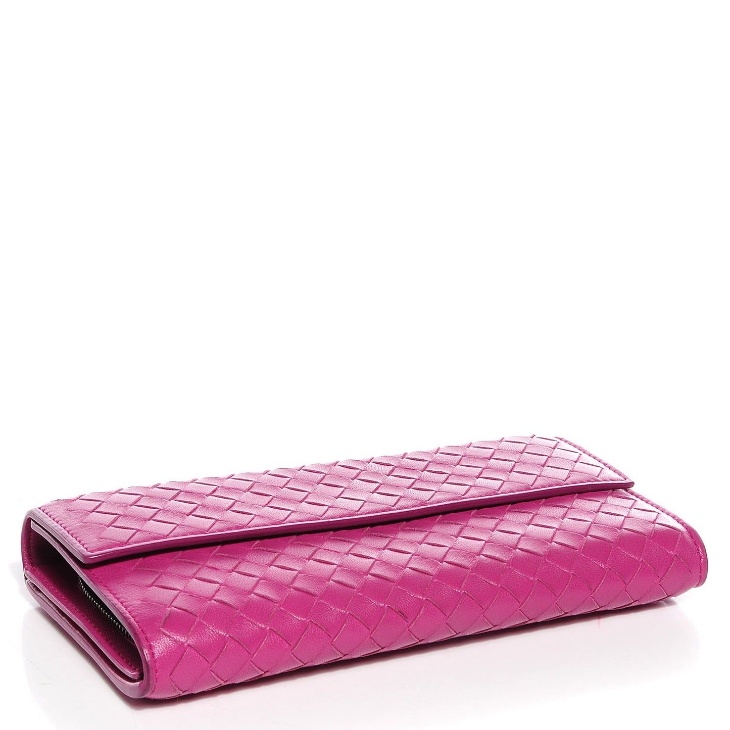 Nappa Intrecciato Continental Flap Wallet Ametista