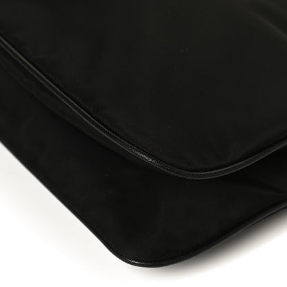 Prada Nylon Vela Flat Messenger Bag Black 11 of 12