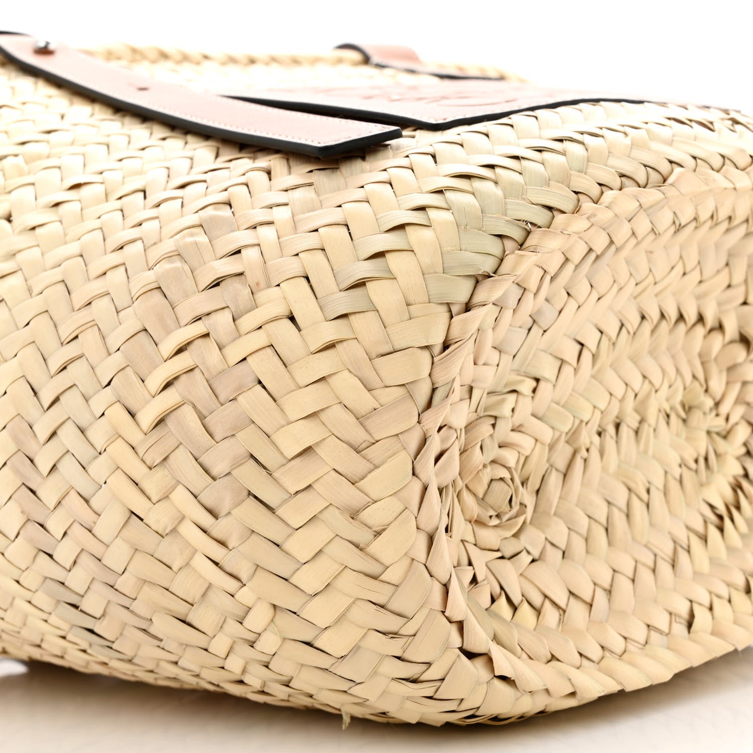Loewe Raffia Basket Tote Bag Natural Tan 9 of 10