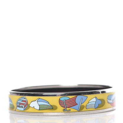 Hermes Enamel Printed Narrow Thalassa Boats Bracelet 65 3 of 5