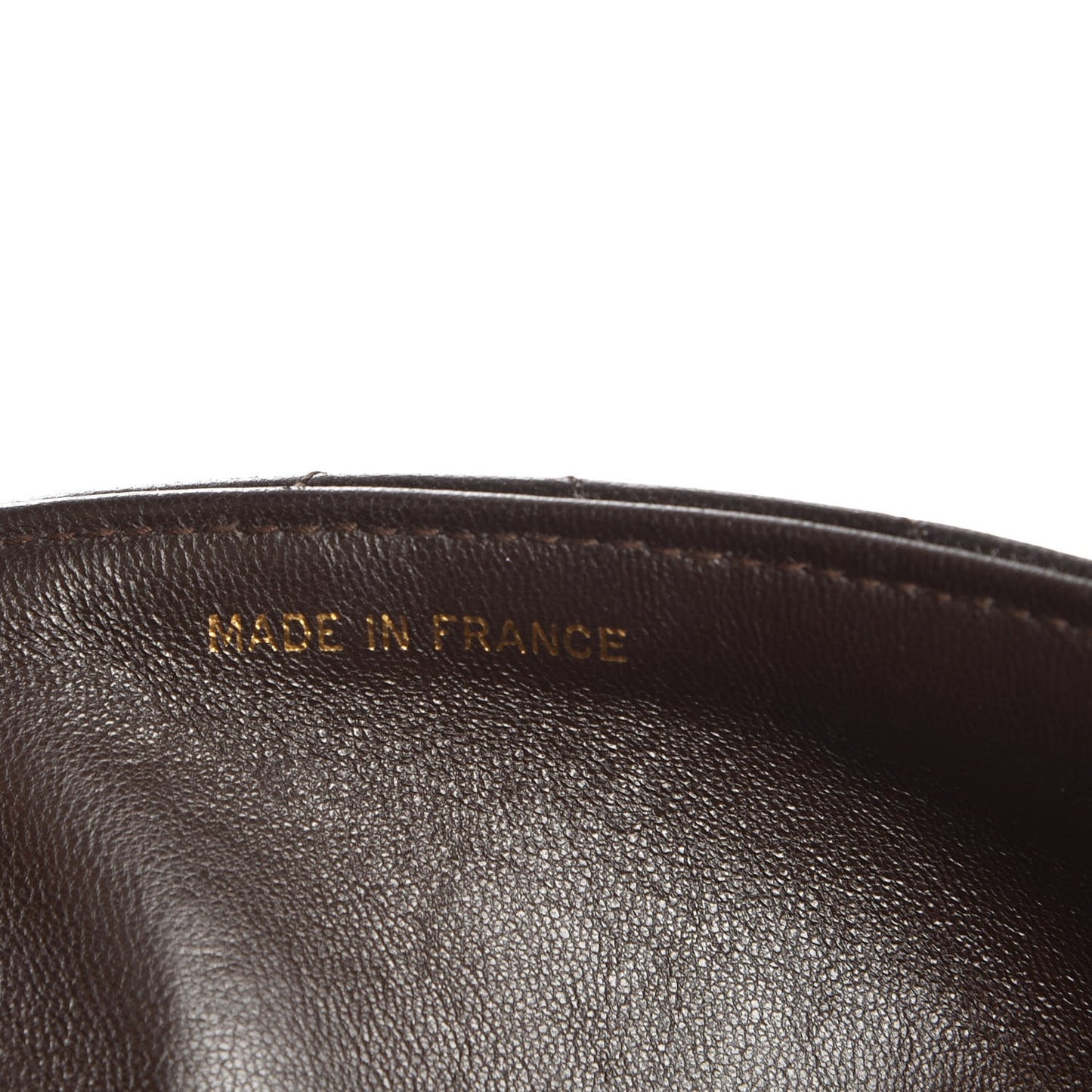 Lambskin Chevron Small Flap Brown