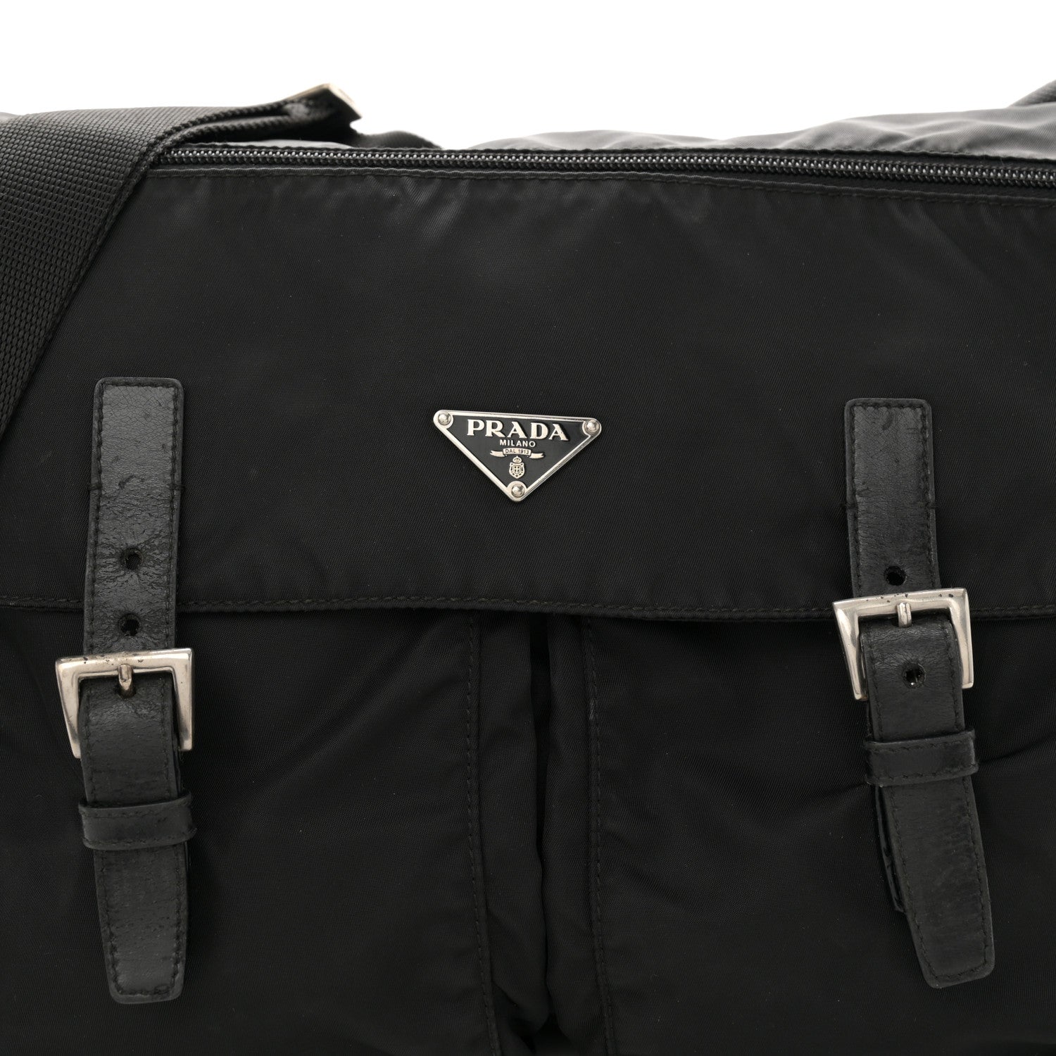 Prada Nylon Vela Sport Messenger Bag Black 8 of 17
