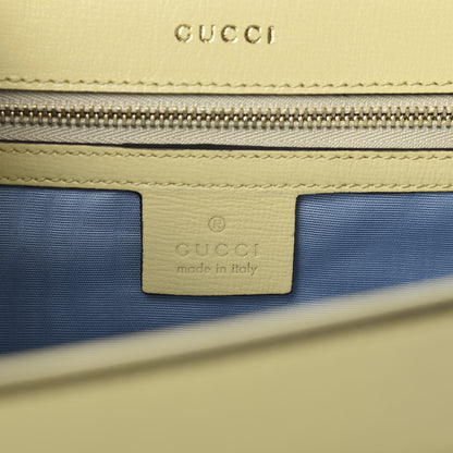 Gucci Textured Calfskin Medium Torchon GG Ring Shoulder Bag Butter 10 of 12