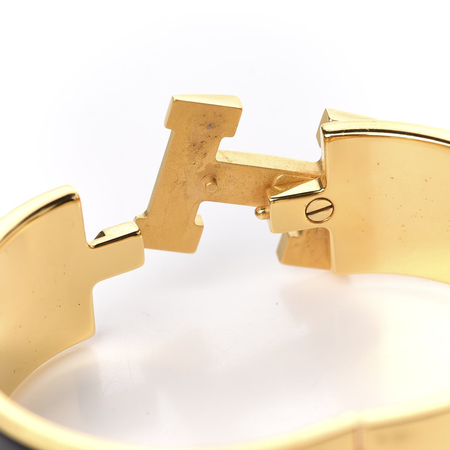 Hermes Enamel Wide Clic Clac H Bracelet PM Black 4 of 5