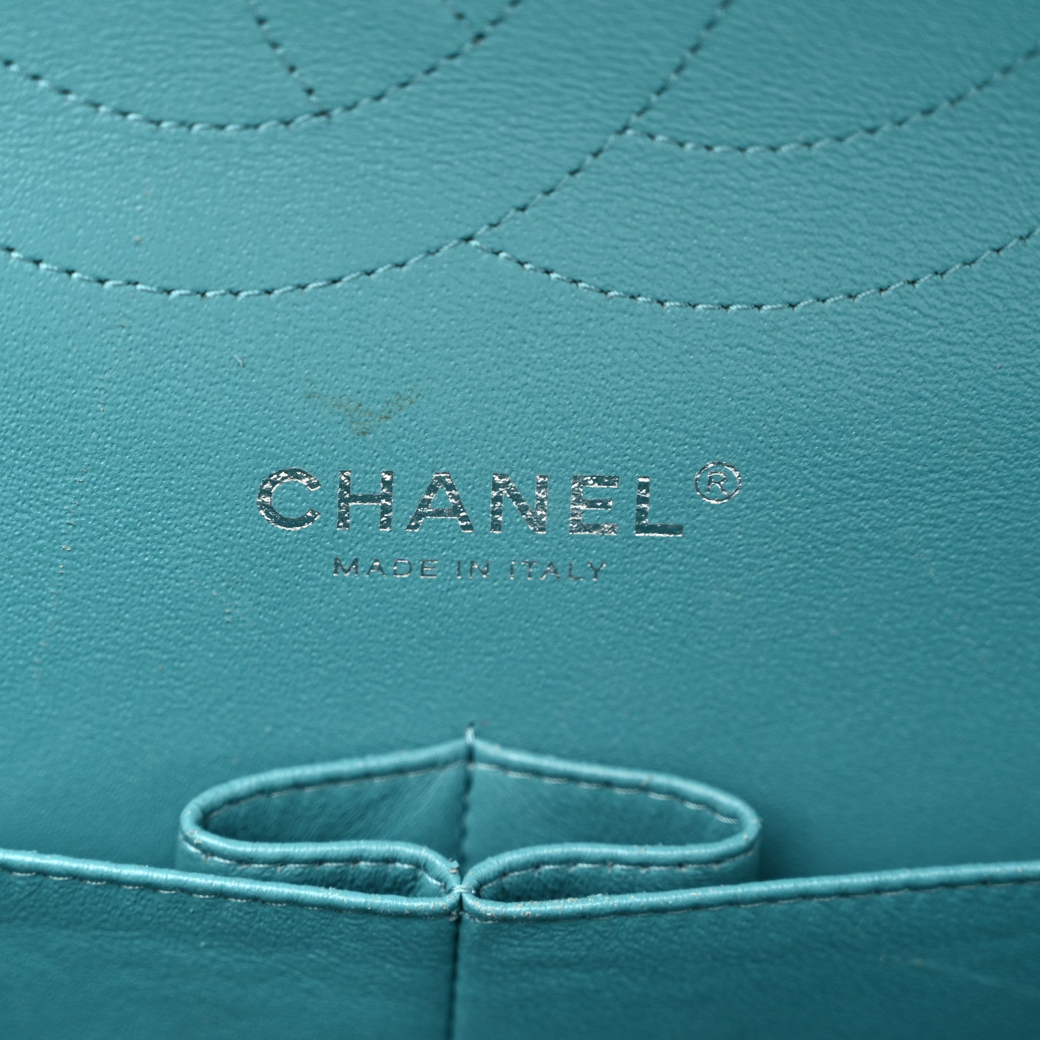 Chanel Lambskin Quilted Jumbo Double Flap Turquoise 6 of 11