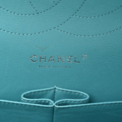 Chanel Lambskin Quilted Jumbo Double Flap Turquoise 6 of 11