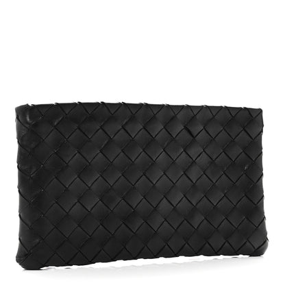 Bottega Veneta Nappa Intrecciato Zip Pouch Black 3 of 7