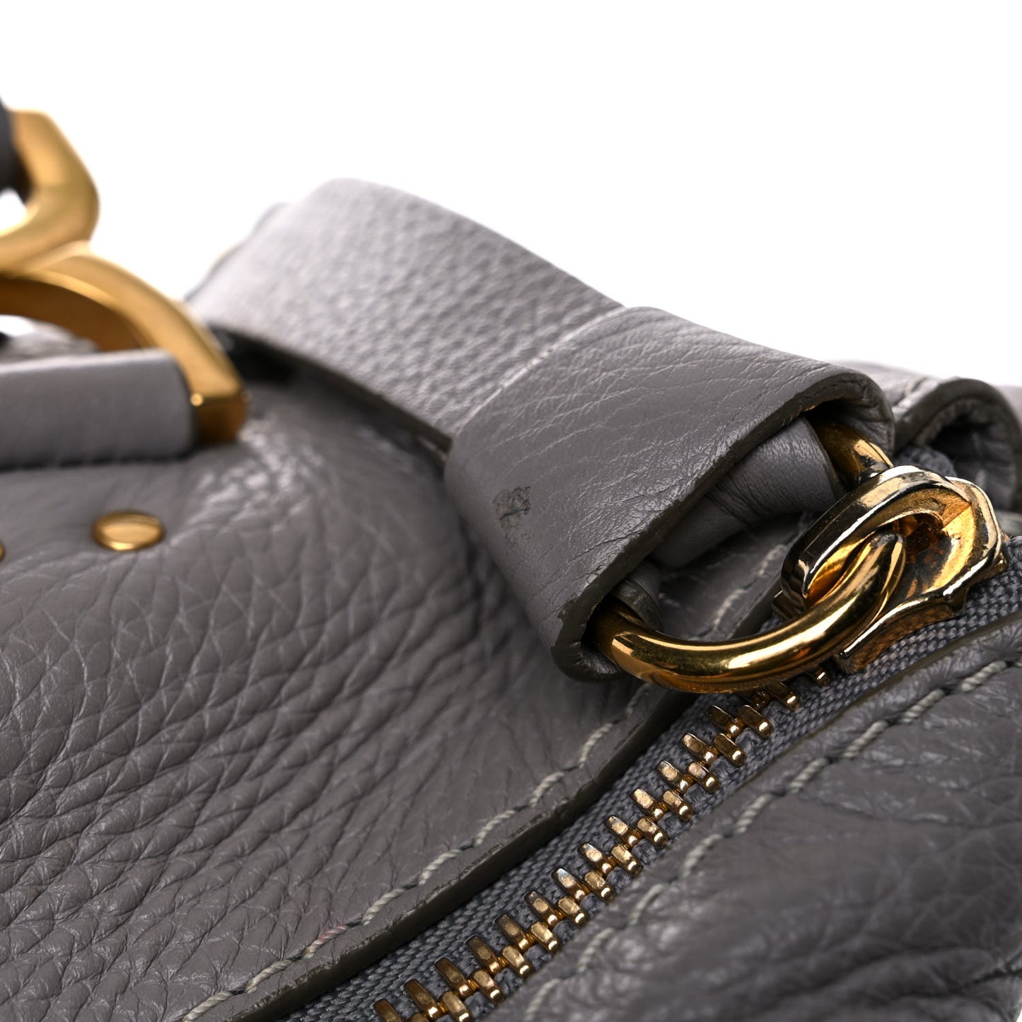 Calfskin Large Marcie Satchel Cashmere Grey