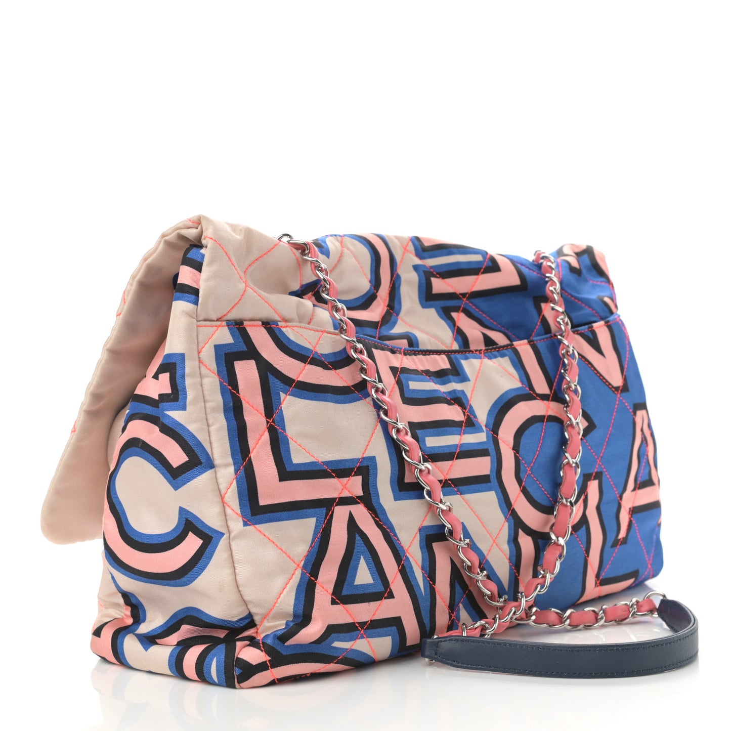 Nylon Printed Maxi Flap Multicolor