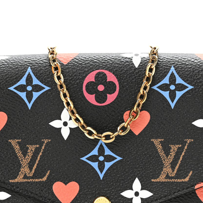 Louis Vuitton Game On Felicie Chain Wallet Black 8 of 11