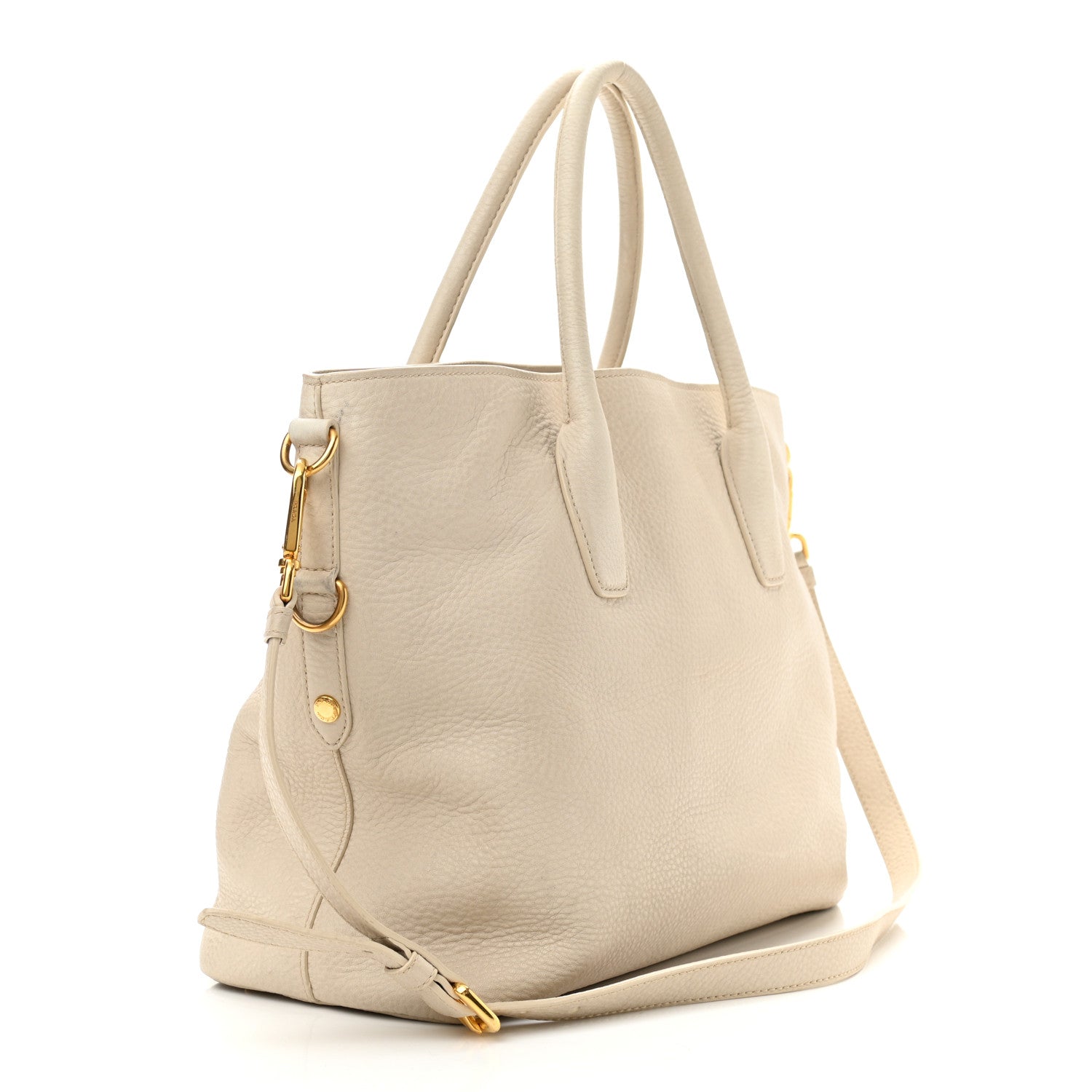 Prada Vitello Daino Tote Talco 2 of 10