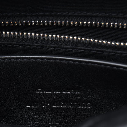 Saint Laurent Calfskin Y Quilted Monogram Small Loulou Bowling Bag Black 6 of 12