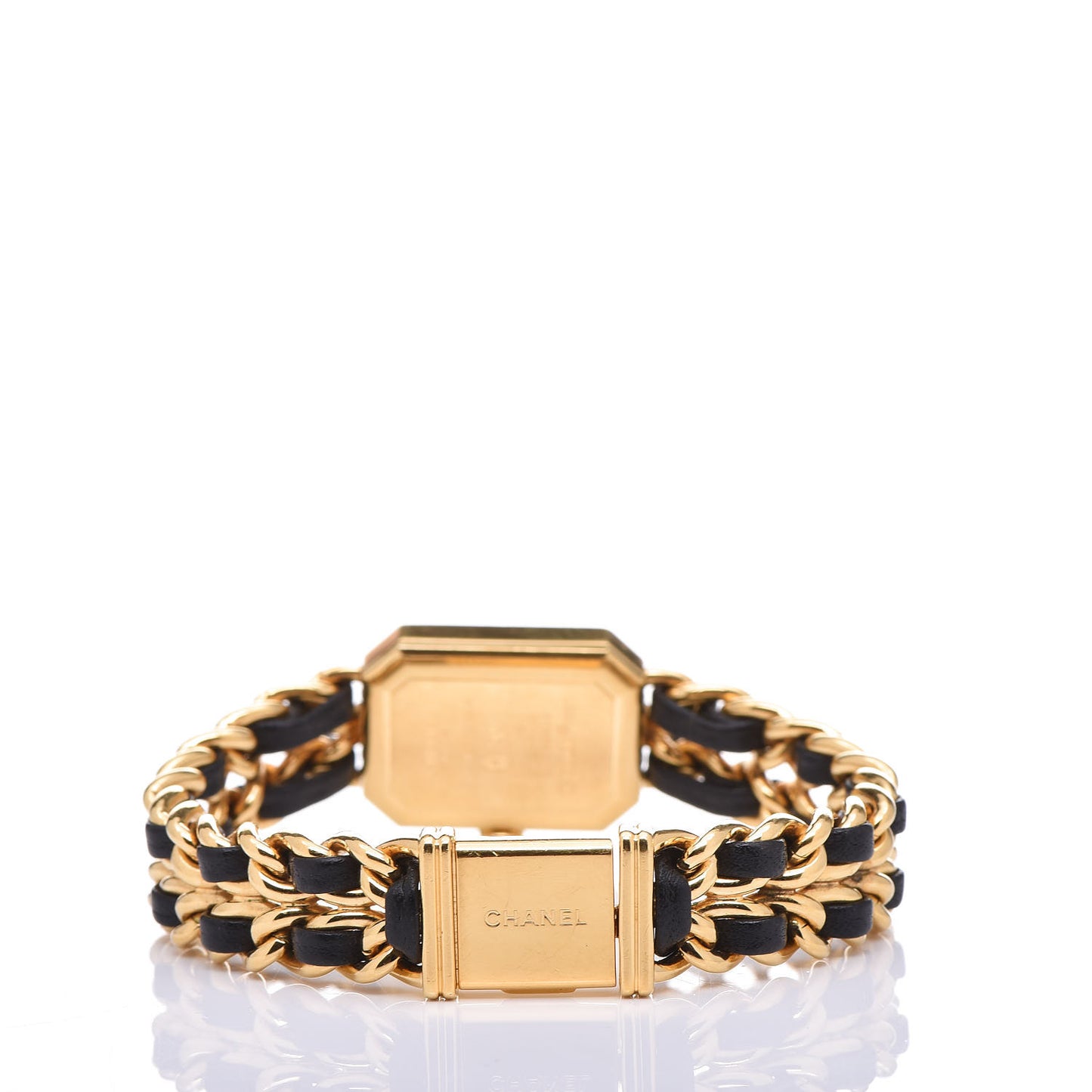 Stainless Steel Lambskin 20mm Chain Premiere Quartz Watch Gold XL